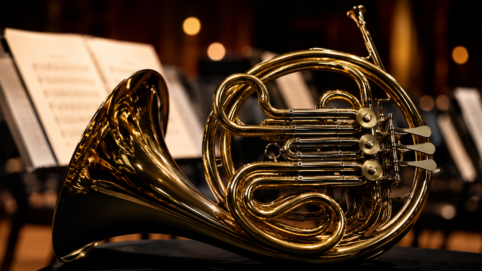 French horn and orchestral music